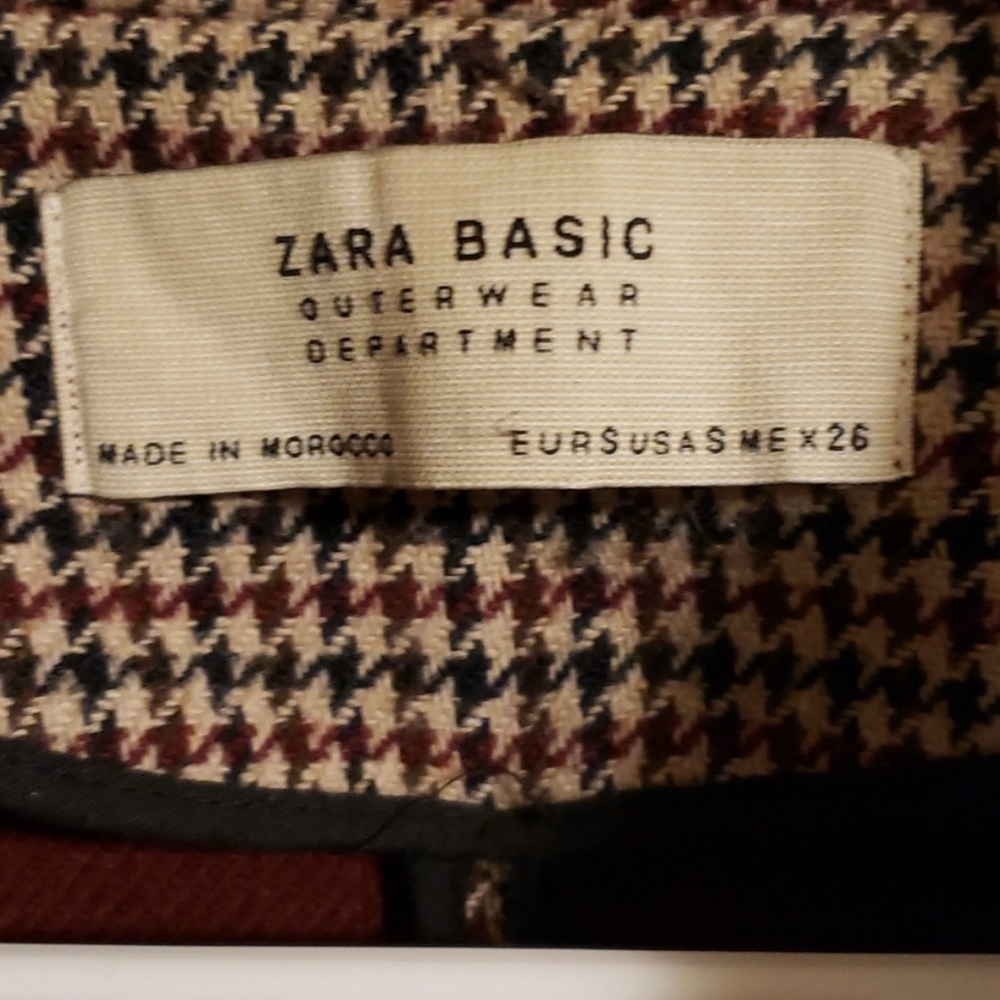 Zara women’s tailored checkered coat - Picture 7 of 7